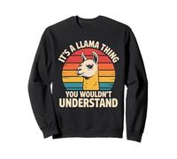 Es una cosa de llama que no entenderías Llama retro Sudadera