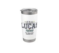 Es una cosa de Lucas que no entenderías un nombre divertido Vaso térmico de acero inoxidable de doble pared