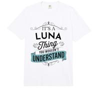 Es una Cosa de Luna Que no entenderías Funny Luna Name Comfort Colors Adult Heavyweight T-Shirt