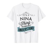Es una Cosa de Nina Que no entenderías Funny Nina Name Camiseta