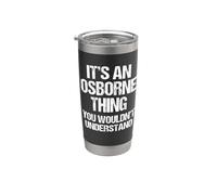 Es una cosa de Osborne (no lo entenderías) - Oscura Osborne Vaso térmico de acero inoxidable de doble pared