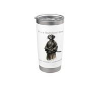 Es una cosa de perro salchicha que no entenderías Funny Samurai D Vaso térmico de acero inoxidable de doble pared