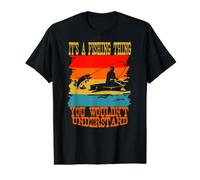 Es una Cosa de Pesca Que no entenderías el diseño Retro Camiseta gráfica económica