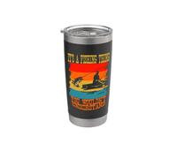 Es una cosa de pesca que no entenderías el diseño retro Vaso térmico de acero inoxidable de doble pared