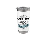 Es una cosa de serenidad que no entenderías gracioso Vaso térmico de acero inoxidable de doble pared