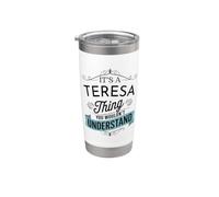 Es una cosa de Teresa que no entenderías Teresa divertida Vaso térmico de acero inoxidable de doble pared
