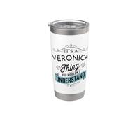 Es una cosa de Verónica que no entenderías gracioso Vaso térmico de acero inoxidable de doble pared