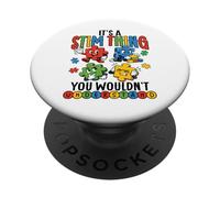 Es una Cosa estim Divertida Conciencia sobre el Autismo PopSockets PopGrip Adhesivo