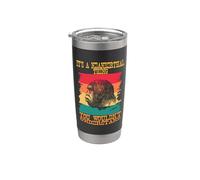 Es una cosa neandertal que no entenderías retro Vaso térmico de acero inoxidable de doble pared