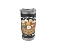 Es una especie de dumpling Kawaii Dim Sum Foodie Vaso térmico de acero inoxidable de doble pared