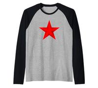 Es una Estrella Roja Camiseta Manga Raglan