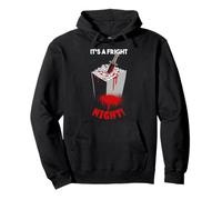 ¡Es una noche de miedo! Retro Funny Horror Movies Presente Sudadera con Capucha