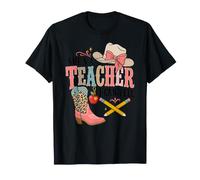 Es una Profesora, se lo Puedo Decir a Coquette Bow Leopard Cowgirl Camiseta