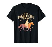 Es una Vida Estable para mí Western Cowboy Equestrian Camiseta