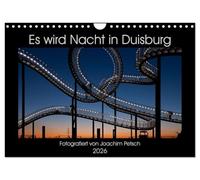 Es wird Nacht in Duisburg (Wandkalender 2026 DIN A4 quer), CALVENDO Monatskalender: Duisburger Nachtansichten