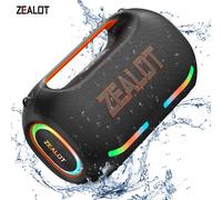 ES-Zealot-ZE41 Altavoz Bluetooth Portátil de 250W, StormBox Blast, Altavoz Inalámbrico para Exteriores, Resistente al Agua IPX6, para Fiestas y Campamentos, 12H Negro