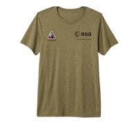 Esa Artemis II Misión Patch Camiseta Premium