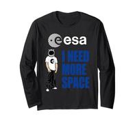 Esa Astronauta Casco Cool I Need More Space Manga Larga