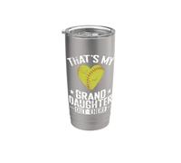 Esa es mi nieta allá afuera Softbol Vaso térmico de acero inoxidable de doble pared