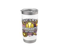 Esa es mi nieta por ahí béisbol sóftbol Vaso térmico de acero inoxidable de doble pared
