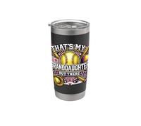 Esa es mi nieta por ahí béisbol sóftbol Vaso térmico de acero inoxidable de doble pared