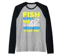 Esa es una Idea Terrible a qué Hora Pescador Amante de la Pesca Camiseta Manga Raglan