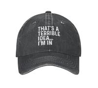 Esa Es Una Idea Terrible En La Que Estoy Gorra El Sol Ajustable Gorra Beisbol Secado Rápido Running Gorros para Golf Aire Libre Exteriores