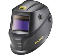 ESAB 0700000490 Savage A40 Casco de Soldadura de oscurecimiento automático, Ajuste de Sombra Externa, Lente de visión de Color Verdadero de 3.9 pulgadasx1.9 Pulgadas, Control de sensibilidad/retardo