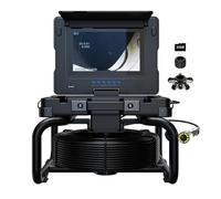 ESANHAO Cámara de alcantarillado de 20 m, boroscopio de inspección con luz endoscopio para tomar fotos, grabación de audio, video, zoom de imagen, 32 GB Kard