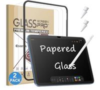 Esanik Feel like Paper para iPad 10th Generation 10.9 pulgadas (2022) para cristal blindado mate, dureza 9H, cristal protector para iPad 10, antihuellas y antideslumbrante (2 unidades)