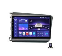 EsaSam Android 13 Radio Coche Sat Nav para Civic 2012~2015 Pantalla Táctil De 9 Pulgadas GPS Navigation Multimedia Reproductor Apoyo 4G/RDS/DSP/Android Auto/Carplay,8 Core m700s 8g+128g