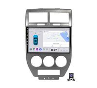 EsaSam Android 14 Radio Coche 2 DIN con Pantalla Táctil De 9 Pulgadas para Jeep Compass 2007~2009 con Carplay/Android Auto, WiFi/GPS/Bluetooth/RDS/USB/FM/Mandos del Volante,C20 Pro