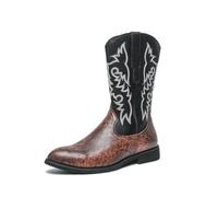 EsaSam Botas de Cowboy para Hombre Estilo Western Estampado de Serpiente