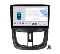 EsaSam Octa Core 2+32G Radio Coche 2 DIN con Carplay Y Android Auto para Peugeot 307 2001~2008 Pantalla Táctil De 9 Pulgadas Autoradio con Bluetooth Navigation Cámara De Respaldo,C20 Pro