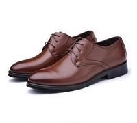 EsaSam Zapatos de Vestir Hombre Cuero PU Oxford Formales Negocios Ligeros Antideslizantes Derby Boda Negro Marrón,Marrón,40 EU