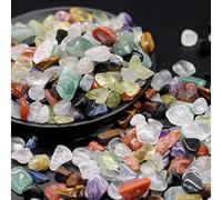 ESBANT Lote a Granel Pulido Natural Mezclado Chips de Cristal caído Piedras Preciosas de Cristal Piedras Preciosas Pecera Decoración de jardín, 50 g Estatua (Size : 50g)