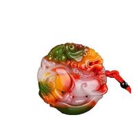ESBANT Natural Hetian Jade Rojo Blanco Jade Oro Seda Jade Gobi Jade Brave Modelos masculinos y femeninos Jade Marca Blood Stone Jade COLLAR COLGANTE La cadena