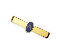 Esbelto Delgado Símbolo Mensaje Azul Cuadrado Brújula Masónica Insignia Masón Tie Clip Bar Corbata Para Hombres De Oro Tono De Acero Inoxidable