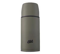 Esbit Botella térmica clásica de acero inoxidable, 500 ml, en verde oliva, para bebidas calientes y frías, botella térmica de acero inoxidable con 2 vasos