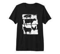 Esbozo de Agricultura Ganadería Campesina Camiseta Premium