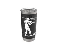 Esbozo de violinista Música barroca Vaso térmico de acero inoxidable de doble pared