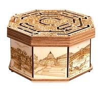 ESC WELT Caja de Regalo Secreta de Madera - Juego de Rompecabezas 3D - Laberinto Creativo para Adolescentes y Adultos