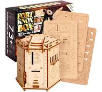 ESC WELT Juego de Rompecabezas 3D Fort Knox Box Pro - Pascua Caja de Rompecabezas de Madera 3 en 1 - Juego Rompecabezas de Acertijos - Puzle para Niños y Adultos - Juego Mental de Escape Room