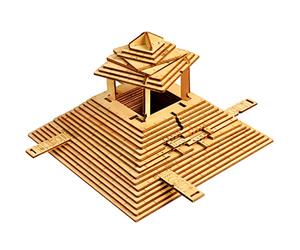 ESC WELT La Pirámide Quest - Caja Rompecabezas de Madera con Compartimentos Ocultos para Adultos - Secreta para Jugar en Familia - Escape Room para Fanáticos de los Rompecabezas