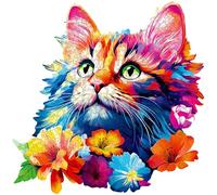 ESC Welt Puzzle de Madera Gato 300 Piezas - Entretenimiento Mental Cautivador para Adolescentes y Adultos - Juguete Divertido y Respetuoso con el Medio Ambiente - Rompecabezas de Madera