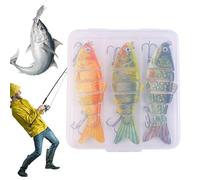 Esca da 3 pezzi segmentata Glide SlowSpecifica affondante, esca per spigola, per acqua e salata, per pescatore Nge ca. 10 cm18G Pr oJoint Swimbait X 3 pezzi