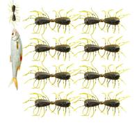 Esca da - Esche Morbide per Crappie,Esche Siliconiche 8 Pezzi per Luccio Persico Trota Pesce Gatto Perca da Riva Sponda Lago Fiume