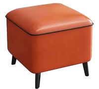 Escabel Tapizado 30x40x32cm, Escabel Reposapies Salon, Cuadrado Bajo Otomana Reposapiés, Escabel Reposapies con Asiento Acolchado, para Puerta Dormitorio Salón