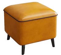 Escabel Tapizado 30x40x32cm, Escabel Reposapies Salon, Cuadrado Bajo Otomana Reposapiés, Escabel Reposapies con Asiento Acolchado, para Puerta Dormitorio Salón