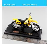 Escala 1/18 para Suzuki RM250, Motos De Cross Aleación, Bicicleta Motocross, Metal Fundido A Presión, Modelo Motocicleta, Juguetes para Niños